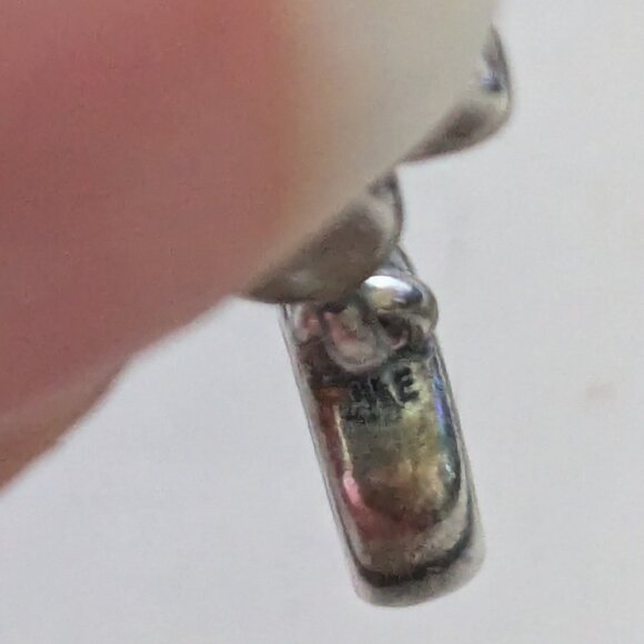 PANDORA Dual Wrap Black Corded Leather Bracelet & Two Charms - Picture 9 of 9